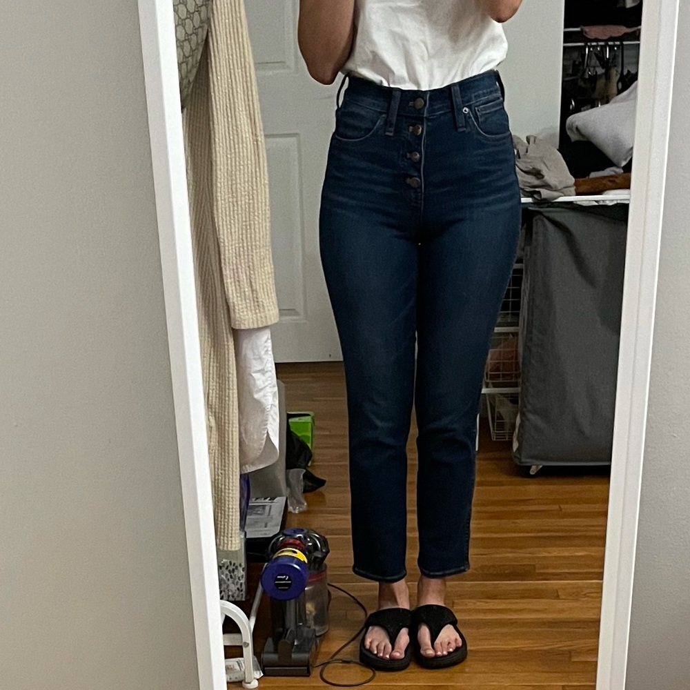 J crew high-rise vintage crop jeans